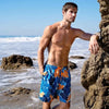 Men’s Premium Compression-Lined Hybrid Shorts – Blue Jungle