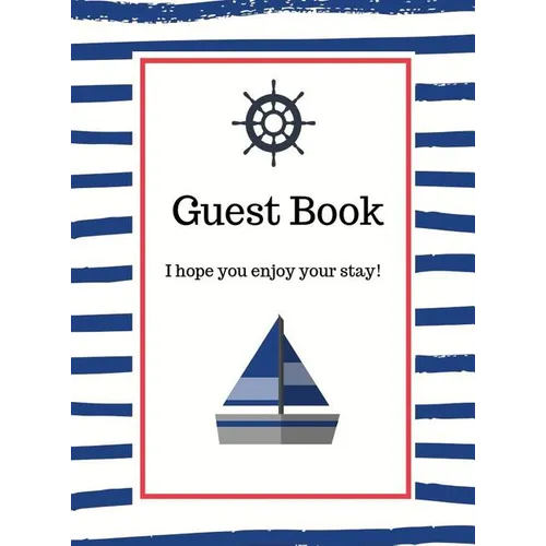 Nautical Guest Book Hardcover - Hardcover