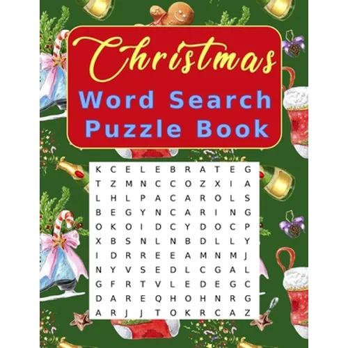 Christmas Word Search Puzzle Book: Large Print Crossword Puzzles for Adults and Kids - Paperback