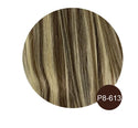 Women Toupee With Bangs Breathable 100% Real Human Hairpiece Blonde Color Wigs