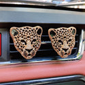 Crystal Leopard Car Air Vent Perfume Clip Charms