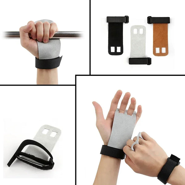 1 Pair Hand Grip Synthetic Leather Palm Protectors