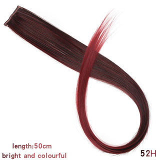Buy 52h 22 Inch Synthetic Colored Highlight Hair Extensions