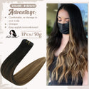 Clip in Hair Extensions Human Hair 3Pcs Remy Hair 50g