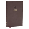 NKJV Holy Bible, Value Ultra Thinline, Charcoal Leathersoft, Red Letter, Comfort Print - Imitation Leather
