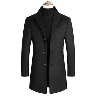 Buy black Trench Pea Coat
