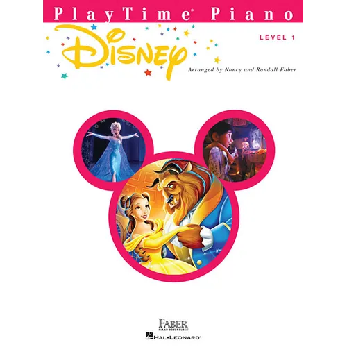 Playtime Piano Disney Easy Piano Sheet Music Fun Beginner Songs for Kids Level 1 Arrangements Includes Let It Go, Beauty and the Beast, the Lion King - Paperback