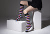 Women's Colorful Stripe Knee High Socks Set
