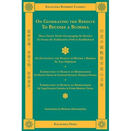 On Generating the Resolve to Become a Buddha - Paperback