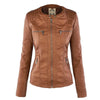 Winter Faux Leather Jacket Women