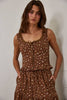Floral Lace Trim Front Tie Top & Skirt Set