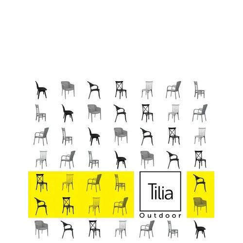 Tilia Outdoor: Chair; Armchair; Table; Sunbed; Table; Bases; Coffee Table; Bar Chair - Paperback