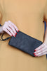 Vegan Leather Wallet With Detachable Wristlet