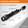 Solaray ZX-1XL 18650 LED Tactical Flashlight Kit