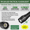 EcoGear FX TK120 LED Tactical Flashlight with Strobe