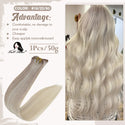Clip in Hair Extensions Human Hair 3Pcs Remy Hair 50g