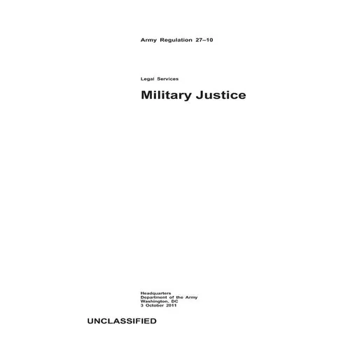 Military Justice - Paperback