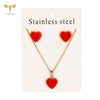 Beautiful Red Heart Jewelry