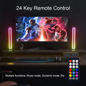 LED Desktop Floor Light RGB Light Strip Night Light Black Sensorless Music Rhythm Atmosphere Light Game TV Room Decoration Light