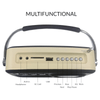 Supersonic Multi-Function Bluetooth Retro Speaker with Rechargeable Battery