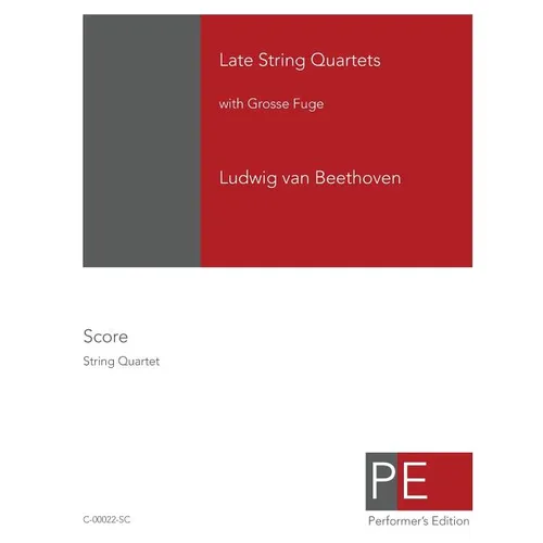 Late String Quartets with Grosse Fuge - Paperback