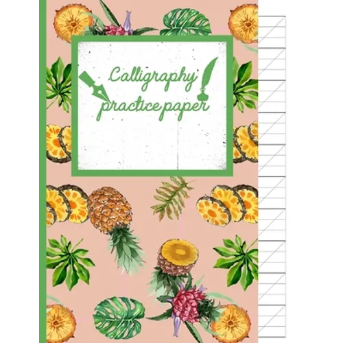 Calligraphy Practice paper: Zinnwaldite watercolor hand writing workbook tropical school, fruit punch for adults & kids 120 pages of practice shee - Paperback