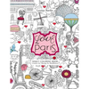 Love Paris Adult Coloring Book: Creative Art Therapy for Mindfulness - Paperback