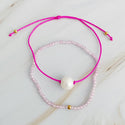 Genuine Pearl Color Dream Bracelet Set of 2