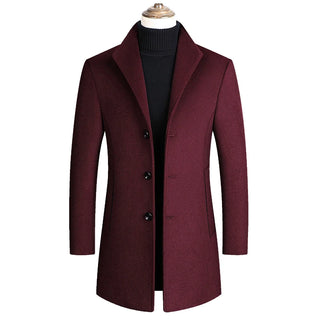 Buy wine-red Trench Pea Coat