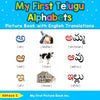 My First Telugu Alphabets Picture Book with English Translations: Bilingual Early Learning & Easy Teaching Telugu Books for Kids - Paperback