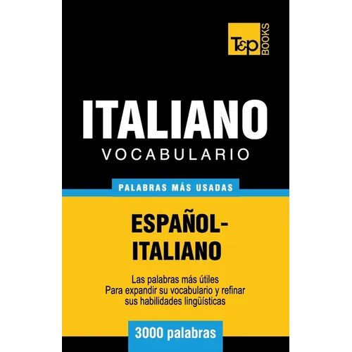 Vocabulario español-italiano - 3000 palabras más usadas - Paperback