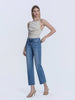 Romy Mid Rise Ankle Straight Jean