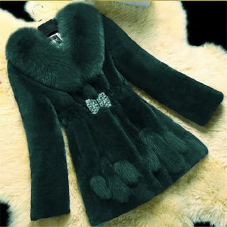 Buy green Plush Coat