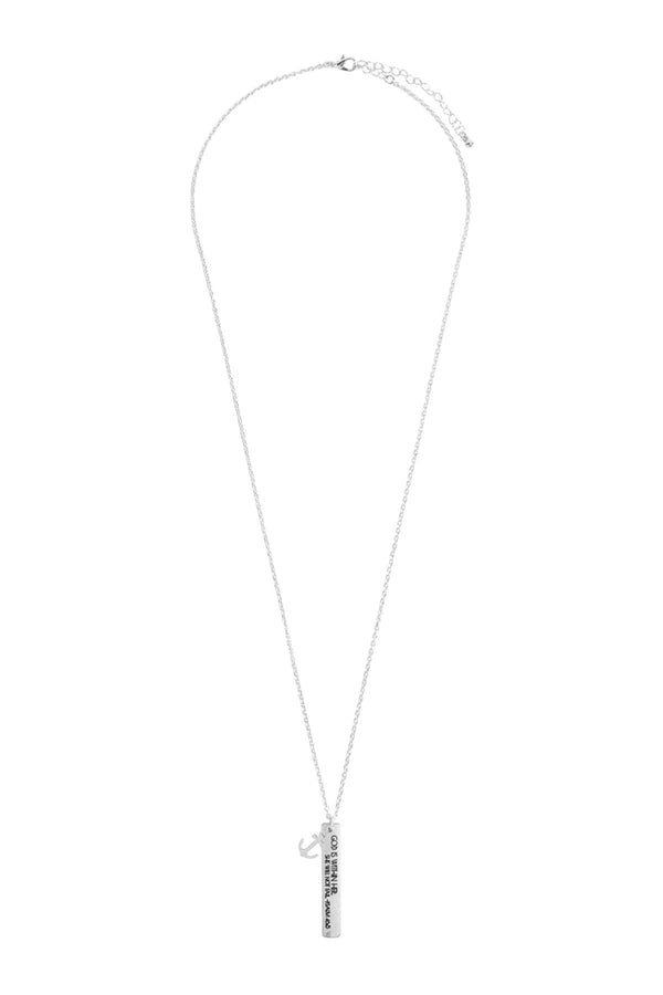Message "God Within Her" Charm Pendant Necklace
