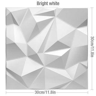 Buy c-bright-white Non-Self-Adhesive 3D Wall Sticker