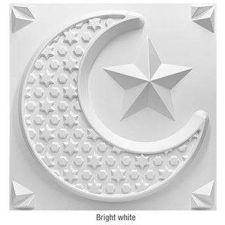 Buy n-bright-white Non-Self-Adhesive 3D Wall Sticker