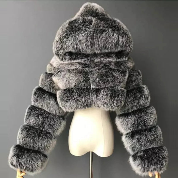 Furry Cropped Faux Fur