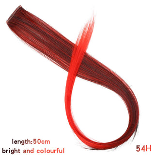Buy 54h 22 Inch Synthetic Colored Highlight Hair Extensions