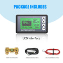 ACOPOWER 500A Battery Monitor, High and Low Voltage Programmable Alarm, Voltage Range 10v-120v