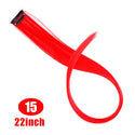22 Inch Synthetic Colored Highlight Hair Extensions