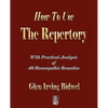 How To Use The Repertory - Paperback