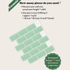 Strong Adhesive Subway Tiles Vinyl Wallpaper Peel and Stick