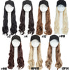 Synthetic Baseball Cap With Hair Long Wavy Fake Hair