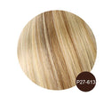 Women Toupee With Bangs Breathable 100% Real Human Hairpiece Blonde Color Wigs