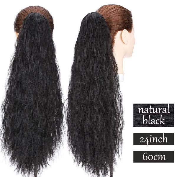 Synthetic Long Wavy Fake Ponytail Extension