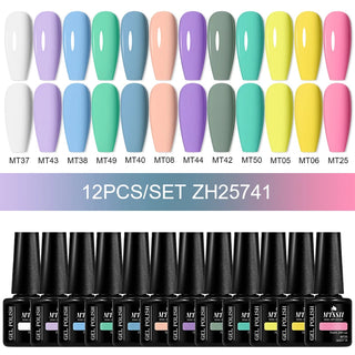 Buy zh25741 10/12pcs Spring Macaron Nail Gel Polish Set
