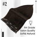 Clip in Hair Extensions Human Hair 3Pcs Remy Hair 50g