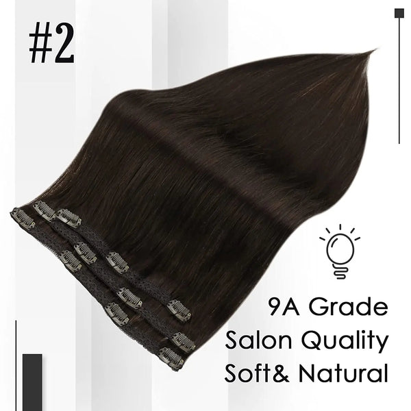 Clip in Hair Extensions Human Hair 3Pcs Remy Hair 50g