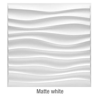 Buy d-matte-white Non-Self-Adhesive 3D Wall Sticker