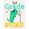 1st Grade Rocks!: Funny Back To School notebook, Gift For Girls and Boys,109 College Ruled Line Paper, Cute School Notebook, School Composition Notebo - Paperback